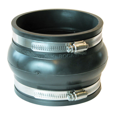 Fernco Schedule 40 4 in. Hub X 4 in. D Hub PVC Expansion Coupling