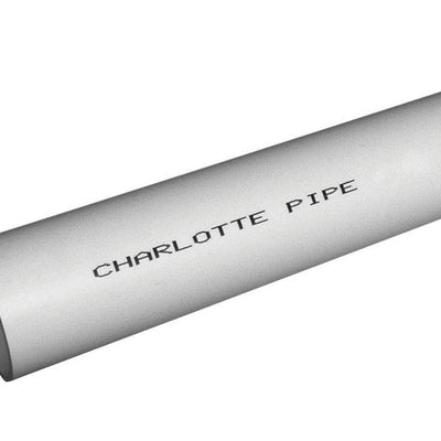 Charlotte Pipe Schedule 40 PVC Foam Core Pipe 4 in. D X 5 ft. L Plain End 0 psi