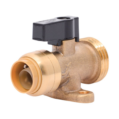 SharkBite 3/4 in. PTC X 1/2 in. MHT Brass Washing Machine Valve