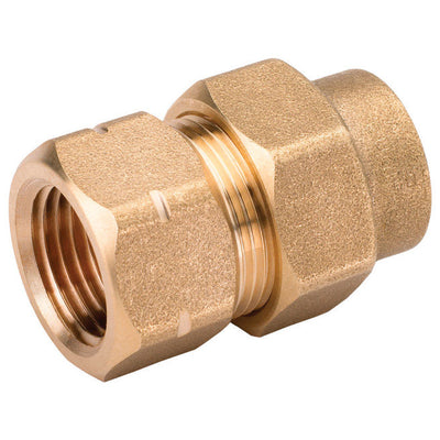 Home-Flex 1/2 in. Compression X 1/2 in. D Female Steel Female Adapter
