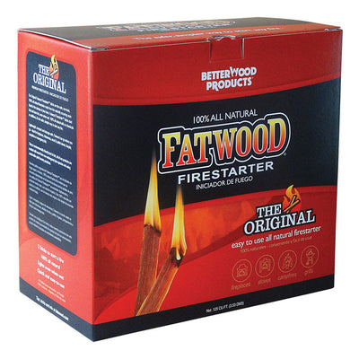 Better Wood Products Fatwood Pine Resin Stick Fire Starter 15 min 5 lb