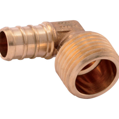 SharkBite 1/2 in. PEX X 1/2 in. D MPT Brass Elbow