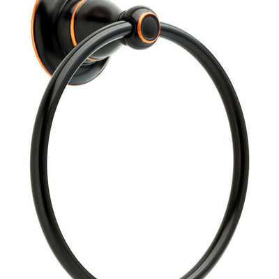 Delta Porter Oil Rubbed Bronze Towel Ring Die Cast Zinc