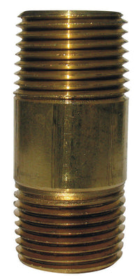 Anderson Metals 1/2 in. MPT in. X 1/2 in. D MPT Red Brass Nipple 2 in. L