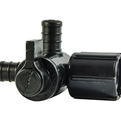 Flair-It Ecopoly 1/2 in. Crimp X 1/2 in. FPT Swivel Plastic 3-Way Valve