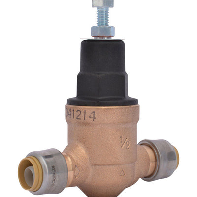 Cash Acme 1/2 in. Push to Connect Bronze Pressure Regulating Valve