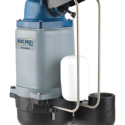 Blue Angel 1/2 HP 10980 gph Cast Iron Vertical Float Switch Sewage Pump