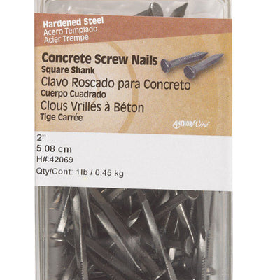 HILLMAN 2 in. Concrete Steel Nail Flat Head 1 lb