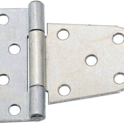 National Hardware 3-1/2 in. L Zinc-Plated Silver Steel Extra Heavy Gate Hinge 2 pk