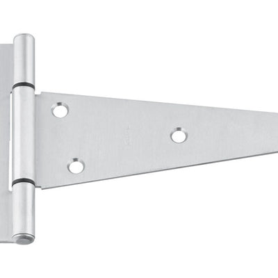 National Hardware 8 in. W X 8 in. L Stainless Steel Silver Stainless Steel Heavy Duty T Hinge