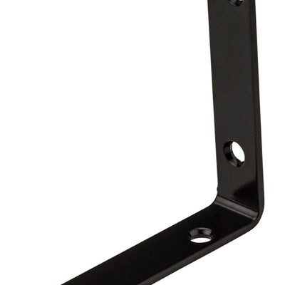 National Hardware 3.5 in. H X 0.75 in. W X 0.125 in. D Black Steel Inside Corner Brace