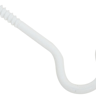 National Hardware 2.5 in. L White Steel Ceiling Hook 25 lb. cap.