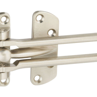 National Hardware 1.75 in. H X 6 in. L Satin Nickel Silver Zinc Die Cast Door Security Guard