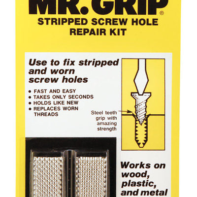 Woodmate's Mr. Grip 3/4 in. D X 2 in. L Steel Round Head Screw Hole Repair Kit