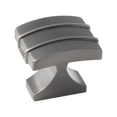 Amerock Davenport Square Cabinet Knob 1-3/8 in. Gunmetal