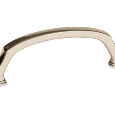 Amerock Traditional Arch Cabinet Pull 3-3/4 in. Polished Nickel Silver