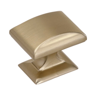 Amerock Candler Square Cabinet Knob 1-1/8 in. Golden Champagne