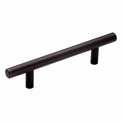 Amerock Bar Pulls Collection Contemporary Bar Cabinet Pull 3-3/4 in. Oil Rubbed Bronze Brown