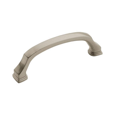 Amerock Traditional Arch Cabinet Pull 3-3/4 in. Satin Nickel Silver