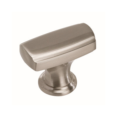 Amerock Highland Ridge Collection Round Cabinet Knob 1-1/8 in. D 1-1/8 in. Satin Nickel