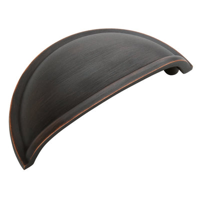 Amerock Cup Pull Collection Traditional Cup Cabinet Cup Pull 3 in. Oil Rubbed Bronze Brown