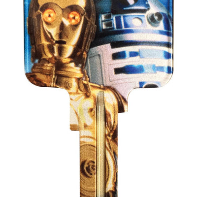 HILLMAN Star Wars Droids House/Padlock Universal Key Blank KW1/10 Single