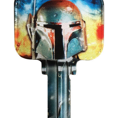 HILLMAN Star Wars Boba Fett House/Padlock Key Blank 68 SC1 Single For Schlage Locks