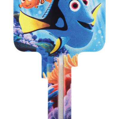 HILLMAN Disney Dory House/Padlock Universal Key Blank KW1/10 Single