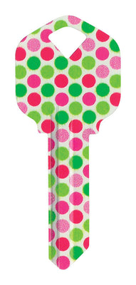 HILLMAN Wackey Polka Dots House/Office Universal Key Blank KW1 Single