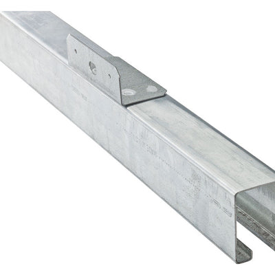National Hardware 8 ft. L Galvanized Silver Steel Face Mount Box Rail