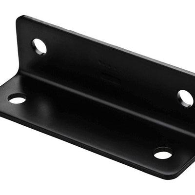 National Hardware 1.6 in. H X 5 in. W X 0.125 in. D Black Carbon Steel Inside/Outside Wide Corner Br