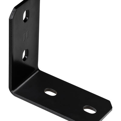 National Hardware 6.25 in. H X 3 in. W X 0.25 in. D Black Carbon Steel Inside/Outside Corner Brace