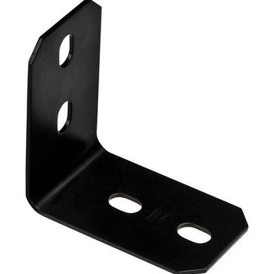National Hardware 4.9 in. H X 3 in. W X 0.125 in. D Black Carbon Steel Inside/Outside Corner Brace