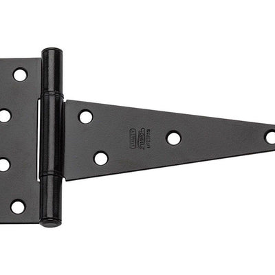 National Hardware 6 in. L Black Extra Heavy Duty T-Hinge 2 pk