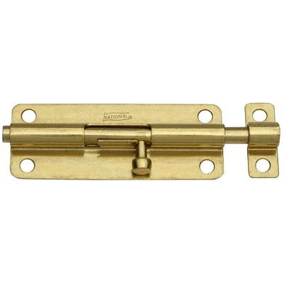 National Hardware 5 in. L Brass-Plated Steel Barrel Bolt