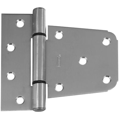 National Hardware 3.5 in. L Silver Stainless Steel Extra Heavy Gate Hinge