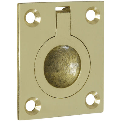 National Hardware Polished Brass Ring Pull 1.5 in.