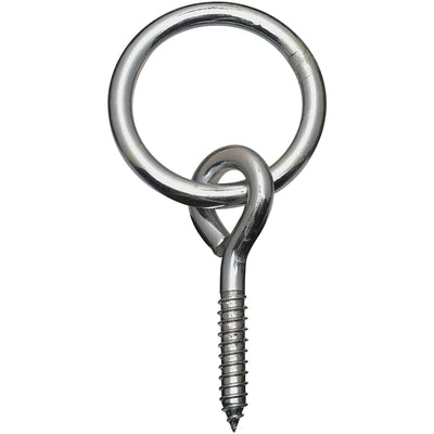 National Hardware 2 in. D X 3-1/4 in. L Zinc-Plated Steel Screw Eye 90 lb. cap.