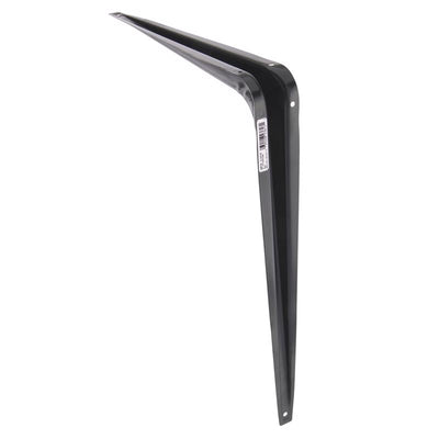 Hampton Black Steel Shelf Support 18 Ga. 12X14 in. L 100 lb