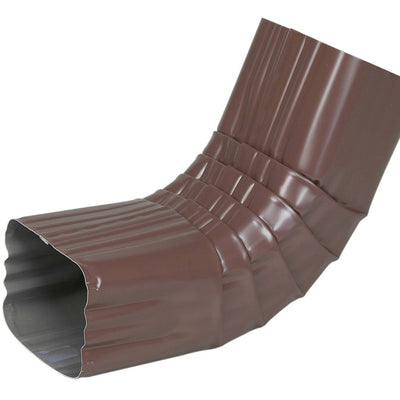 Amerimax 3 in. H X 4 in. W X 11.5 in. L Brown Aluminum A Gutter Elbow