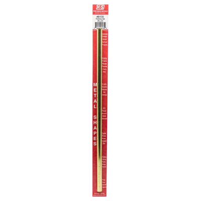 K&S 3/8 in. D X 12 in. L Round Brass Tube