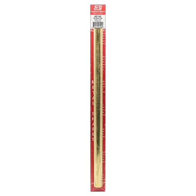 K&S 21/32 in. D X 12 in. L Round Brass Tube