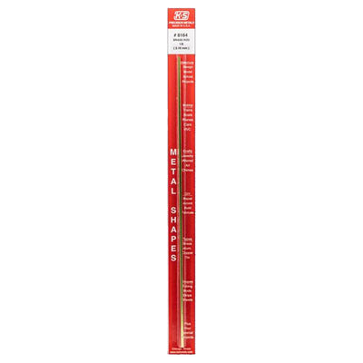 K&S 1/8 in. D X 12 in. L Brass Rod