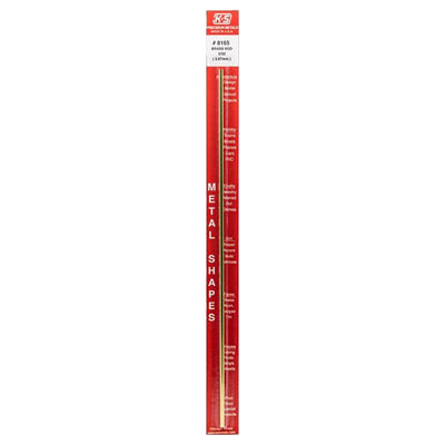 K&S 5/32 in. D X 12 in. L Brass Rod