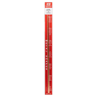 K&S 1/4 in. W X 12 in. L Rectangular Brass Tube
