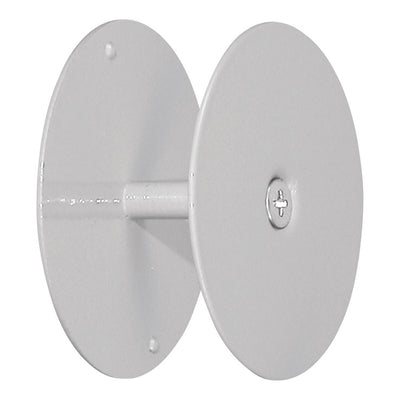 Prime-Line 2-5/8 in. D Gray Steel Hole Filler Plate