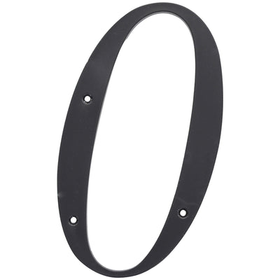 HILLMAN 6 in. Reflective Black Plastic Nail-On Number 0