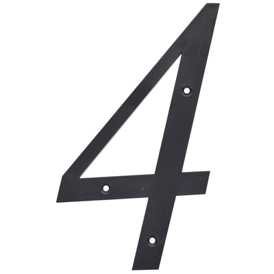 HILLMAN 6 in. Reflective Black Plastic Nail-On Number 4