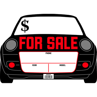 HILLMAN English White For Sale Sign 10 in. H X 14 in. W