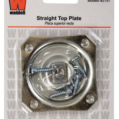 Waddell 2-1/2 in. H Straight Steel Table Leg Plate